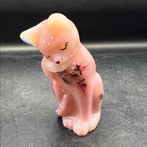 Fenton Pink Rosalene Cat